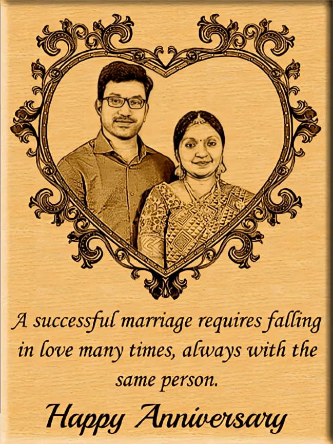 Happy Wedding anniversary Gift idea for husband / wife / parents 